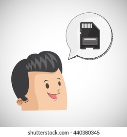 Communication design. Media icon. Flat illustration, vector graphic