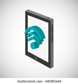 Communication design. Media icon. Flat illustration, vector graphic