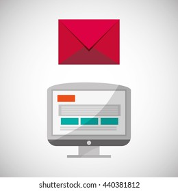 Communication design. Media icon. Flat illustration, vector graphic