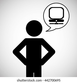 Communication design. Media icon. Flat illustration, vector grap