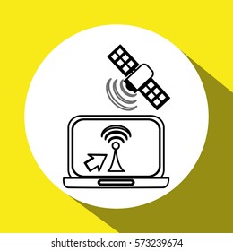 Communication design. Media icon. Flat illustration, vector grap