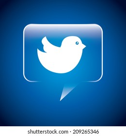 communication design over blue background vector illustration