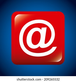 communication design over blue background vector illustration