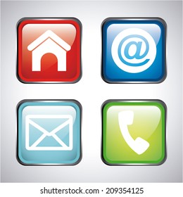 communication design over gray background vector illustration