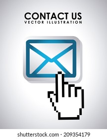 communication design over gray background vector illustration