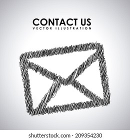 communication design over gray background vector illustration