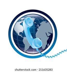 communication design over white background vector illustration