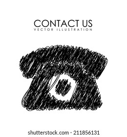 communication design over white background vector illustration