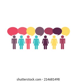 communication design over white  background vector illustration