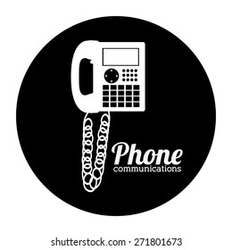 Communication design over white background, vector illustration