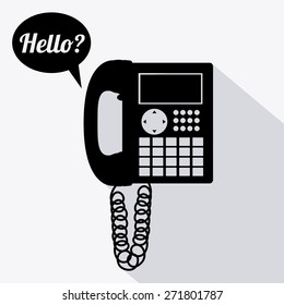 Communication design over white background, vector illustration