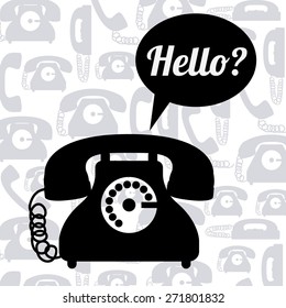 Communication design over white background, vector illustration