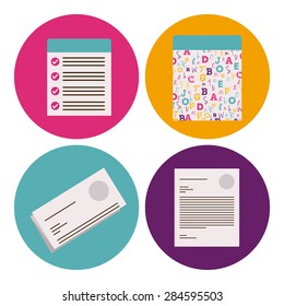 Communication design over white background, vector illustration