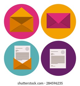 Communication design over white background, vector illustration