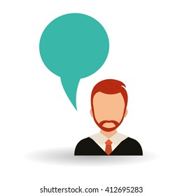 Communication design. people illustration. bubble icon