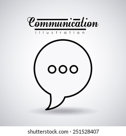 Communication design, vector illustration.