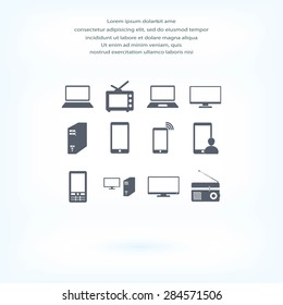 Communication device icons