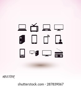 Communication device icons