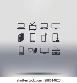 Communication device icons