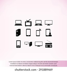 Communication device icons
