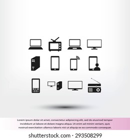 Communication device icons