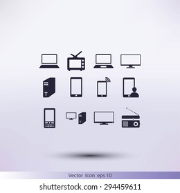 Communication device icons