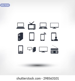 Communication device icons