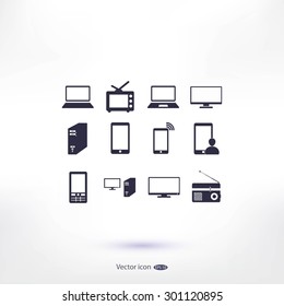 Communication device icons