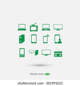 Communication device icons