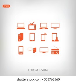 Communication device icons