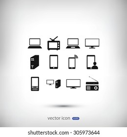 Communication device icons