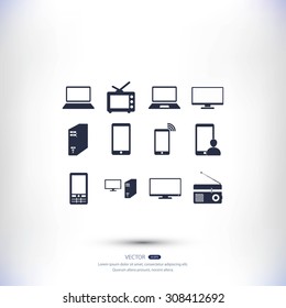 Communication device icons