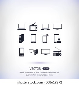Communication device icons