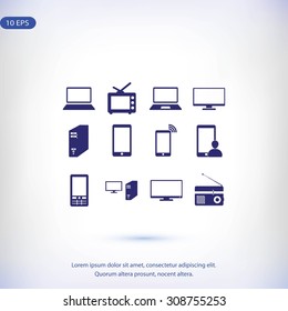 Communication device icons