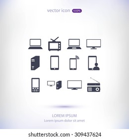 Communication device icons