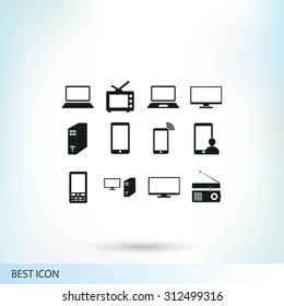 Communication device icons