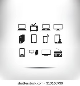 Communication device icons