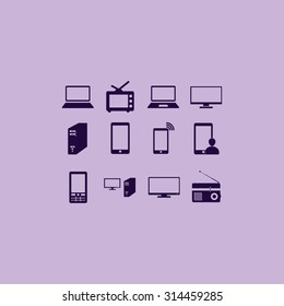 Communication device icons