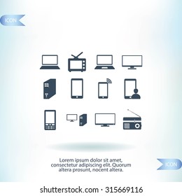 Communication device icons