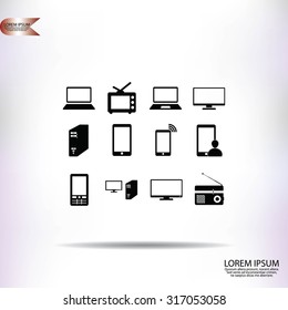 Communication device icons