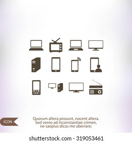 Communication device icons