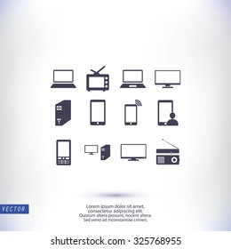 Communication device icons