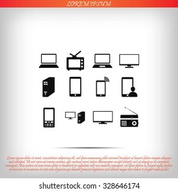 Communication device icons