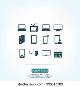 Communication device icons