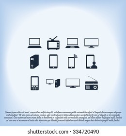 Communication device icons