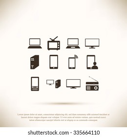 Communication device icons