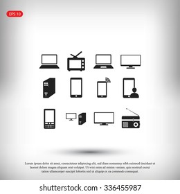 Communication device icons