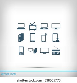 Communication device icons