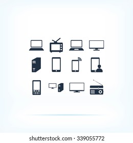 Communication device icons
