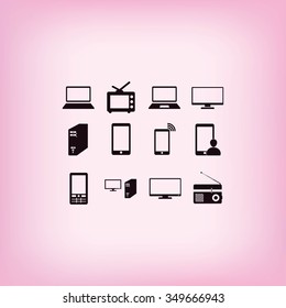 Communication device icons